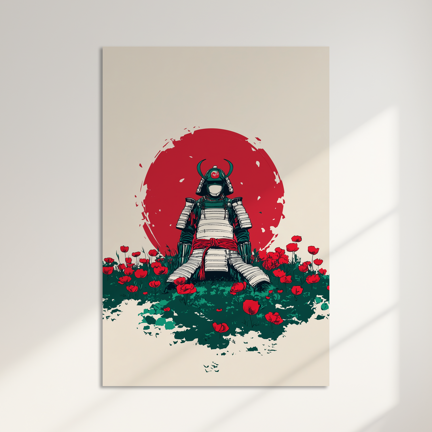 Japanese Samurai Wall Art – Rising Sun