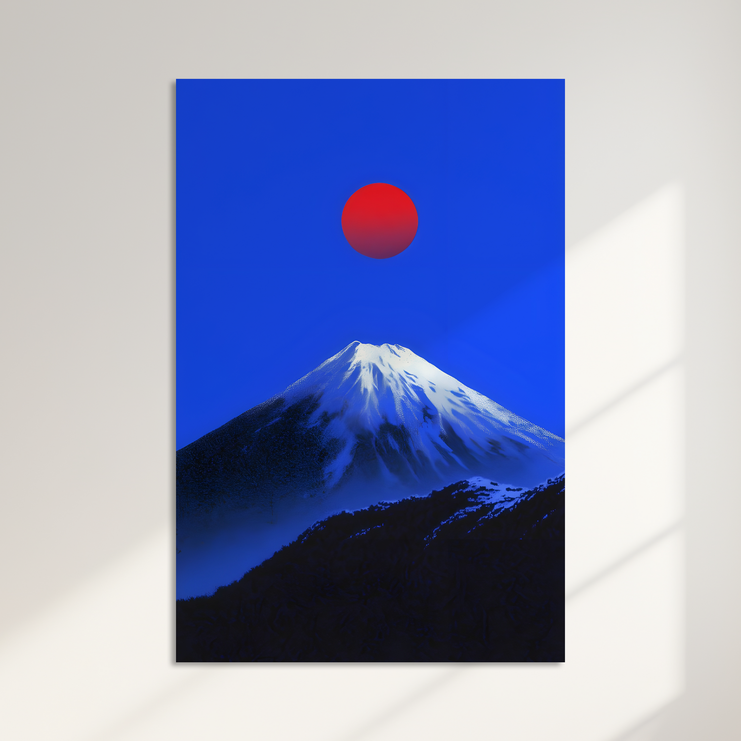 Minimal Japan Landscape Poster – Mount Fuji