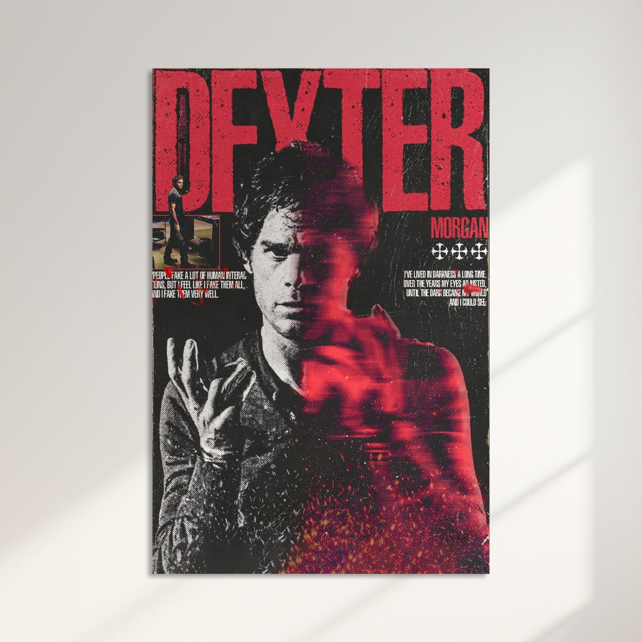 Dexter Acrylic Poster - The Dark Passenger