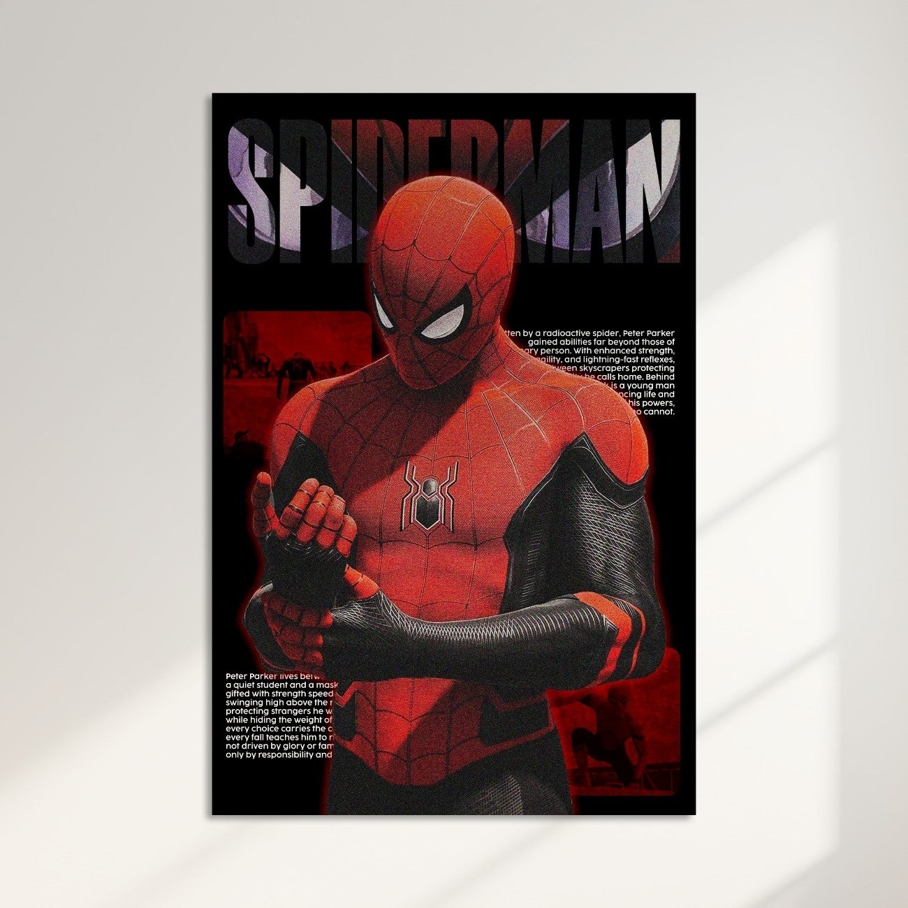 Spiderman Acrylic Poster - Your Friendly Neighbourhood Spiderman