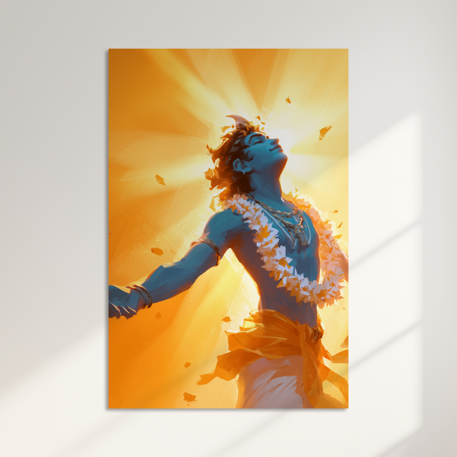 Lord Krishna Spiritual Acrylic Poster - Dwarkadhish