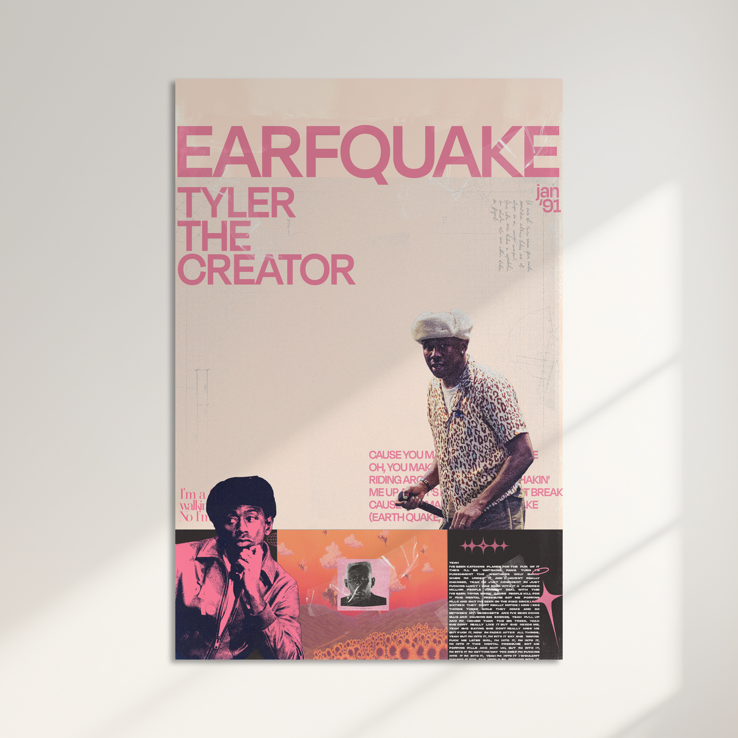 Tyler the Creator Acrylic Poster - Earfquake