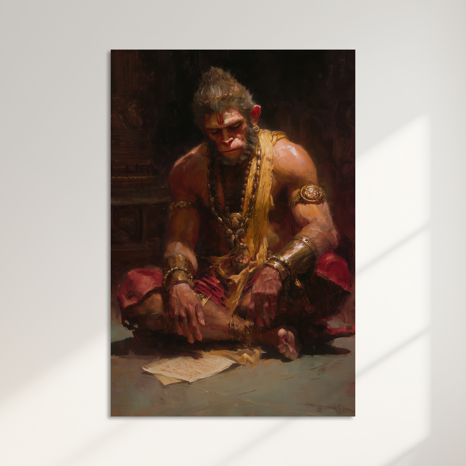 Lord Hanuman Spiritual Acrylic Poster - Bajrangbali