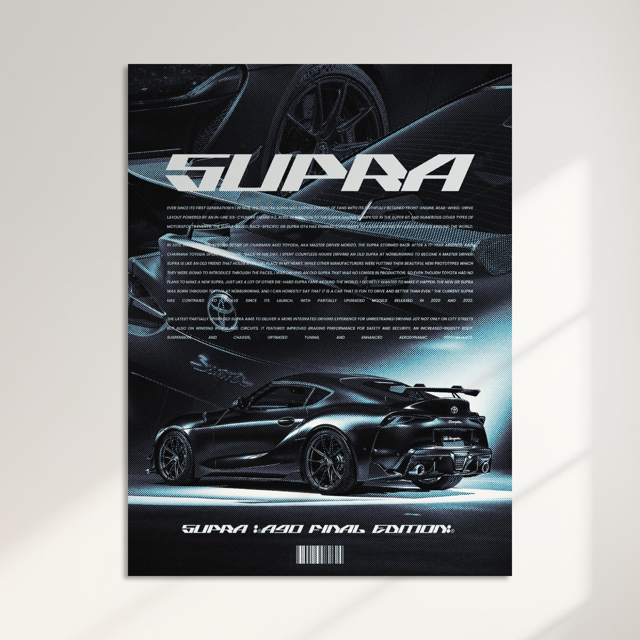 Supra A90 Final Edition Acrylic Poster - Limited Legacy