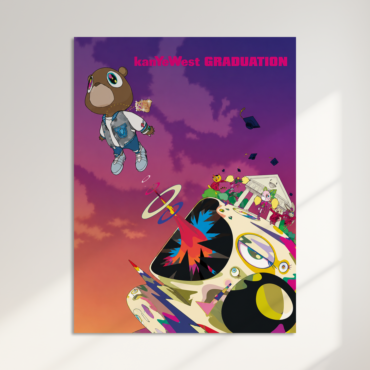 Graduation Album Cover Acrylic Poster - Kanye West